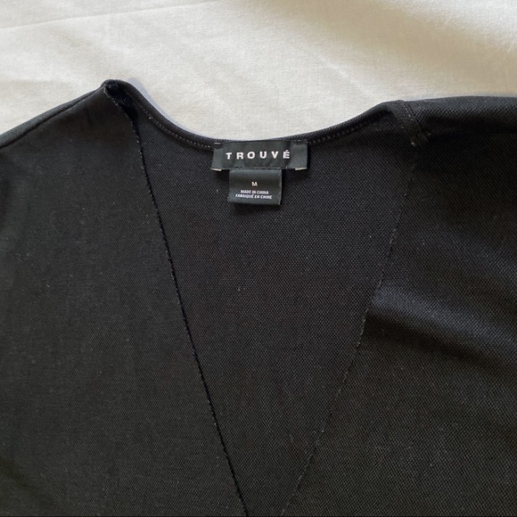 Nordstrom Trouvé black v-neck tunic / dress - Picture 5 of 5
